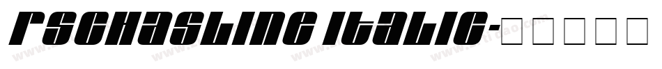 Rschasline Italic字体转换